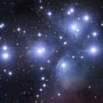 L'ammasso delle Pleiadi - M45 - Calendario astronomico dell'avvento